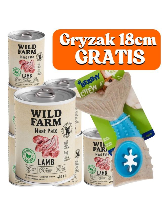 WILD FARM Pate Lamb 6x400g bezglutenowa karma dla psa