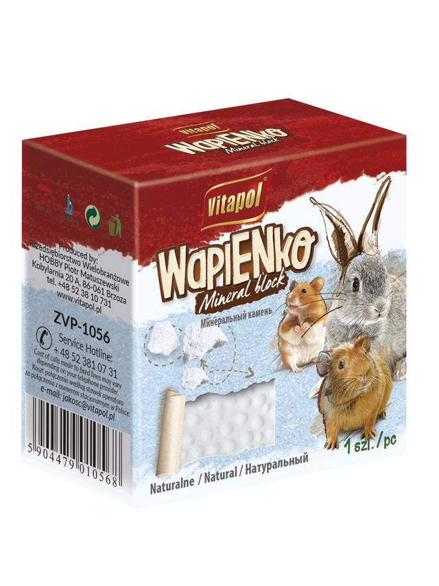 VITAPOL Wapienko dla gryzoni naturalne 40g