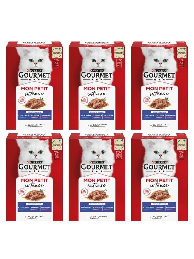 GOURMET mon Petit Pokarm dla kotów - MIX Rybny 36x50g
