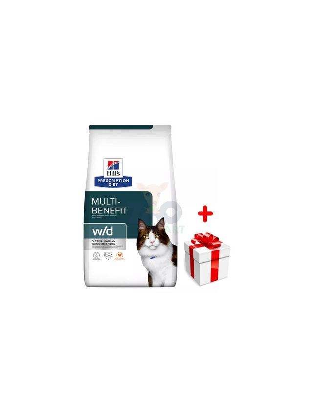 HILL'S PD Prescription Diet Feline w/d 1,5kg + niespodzianka dla kota GRATIS!