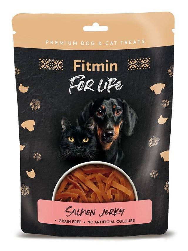 FITMIN DOG&CAT TREAT SALMON mini stripes 70g