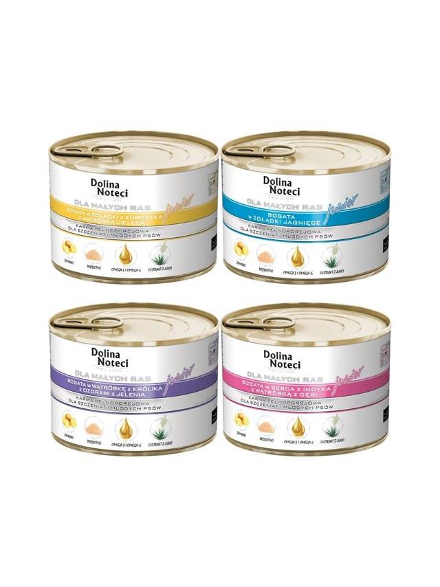 Dolina Noteci PREMIUM małe rasy JUNIOR MIX 12x185g
