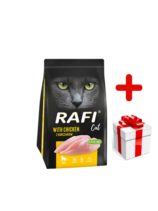 DOLINA NOTECI Rafi Cat karma sucha dla kota z kurczakiem 1,5kg + niespodzianka dla kota GRATIS!