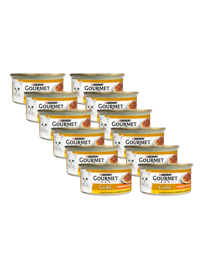 Purina Gourmet Gold Sauce Delight z kurczakiem 12x85g