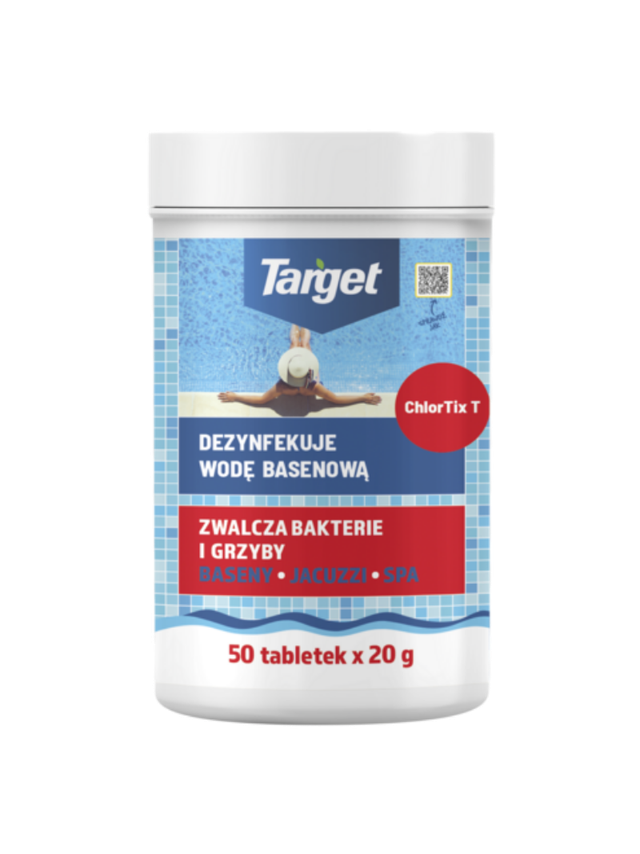 CHLORTIX T - dezyfenkuje wodę basenową 1 KG (50 X 20 GR)