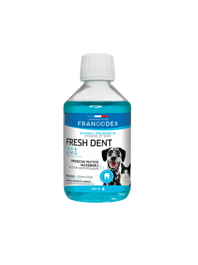 FRANCODEX Fresh dent- płyn do higieny jamy ustnej dla psów i kotów 250ml
