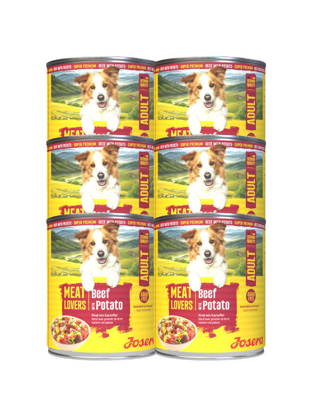 JOSERA Meatlovers Menu Wołowina z ziemniakami 6x800g