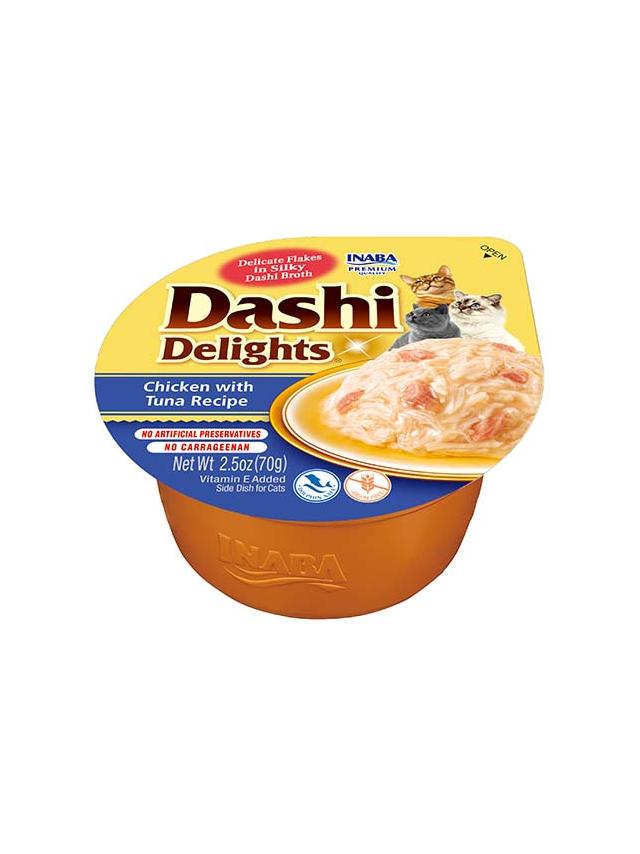 Inaba DASHI uzupełniająca karma dla kota- bulion o smaku kurczaka i tuńczyka  70 g