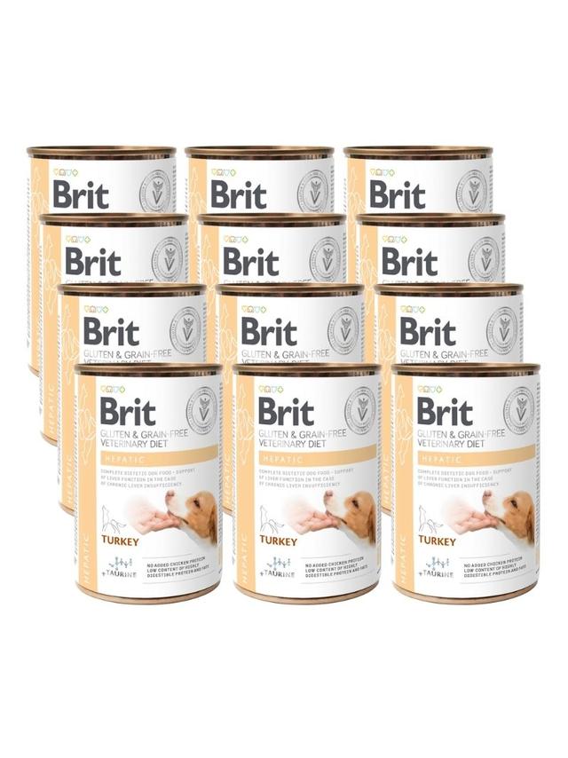 BRIT GF Veterinary Diets Dog Hepatic 12x400g - karma mokra dla psa