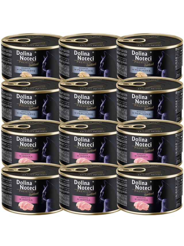 DOLINA NOTECI Premium Sterilised dla kota MIX SMAKÓW 12x185g