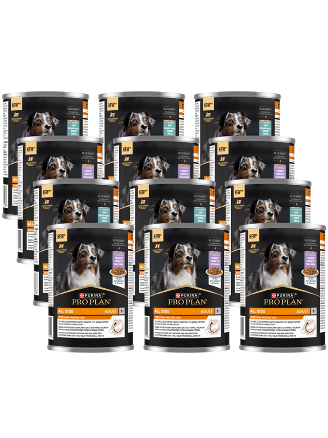 PRO PLAN Everyday Nutrition Adult Karma dla psów Mix Smaków w galaretce 12x400g