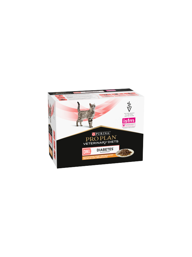 PRO PLAN Veterinary Diets DM St/Ox Diabetes Management Karma dla kotów 10x85g