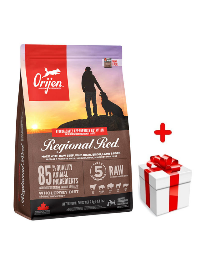 ORIJEN Regional Red Dog 2kg + niespodzianka dla psa GRATIS!