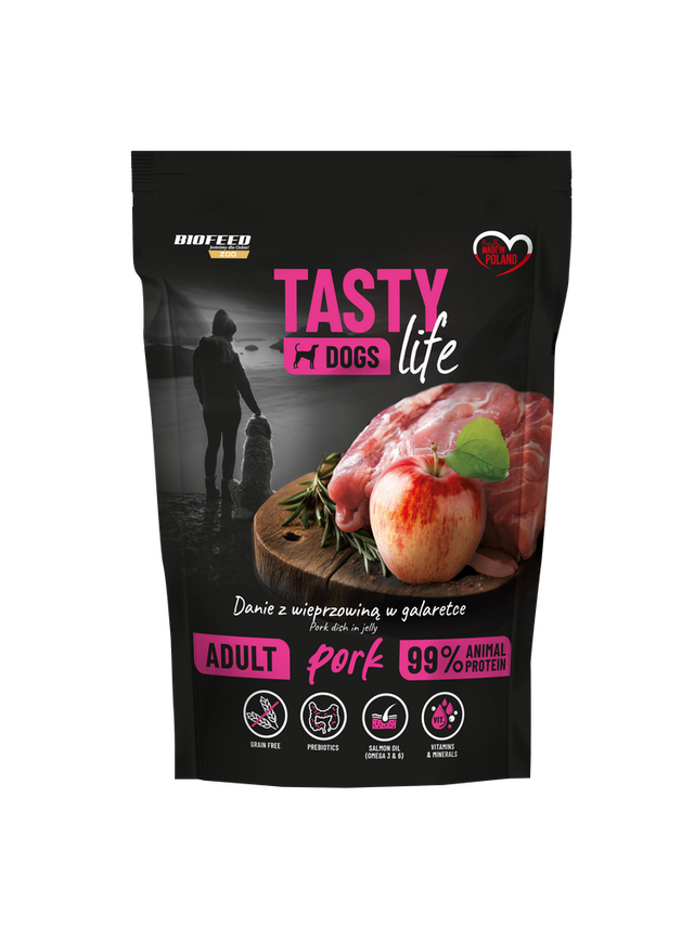Tasty Dogs Life Danie z wieprzowiną w galaretce 500g