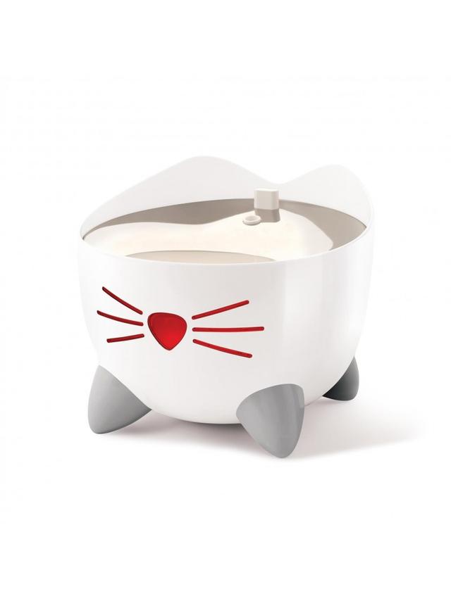 CATIT PIXI Smart Fountain białe poidło dla kota z miską ze stali nierdzewnej 2l