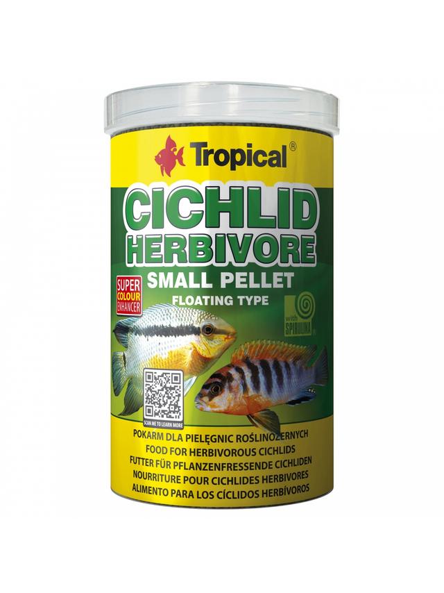 CICHLID HERBIVORE SMALL PELLET 1000ML/360G