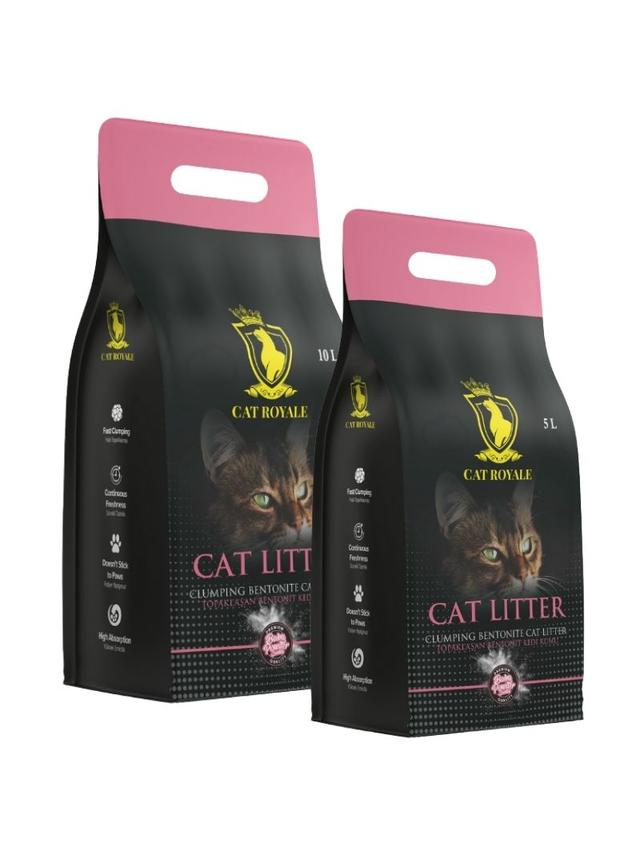 Cat Royale Baby Powder żwirek bentonitowy 15l (10 + 5l)