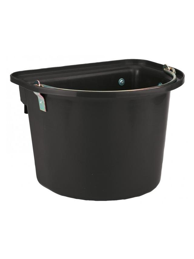 KERBL Pojemnik na paszę z zawiesiem, 12 l, czarny