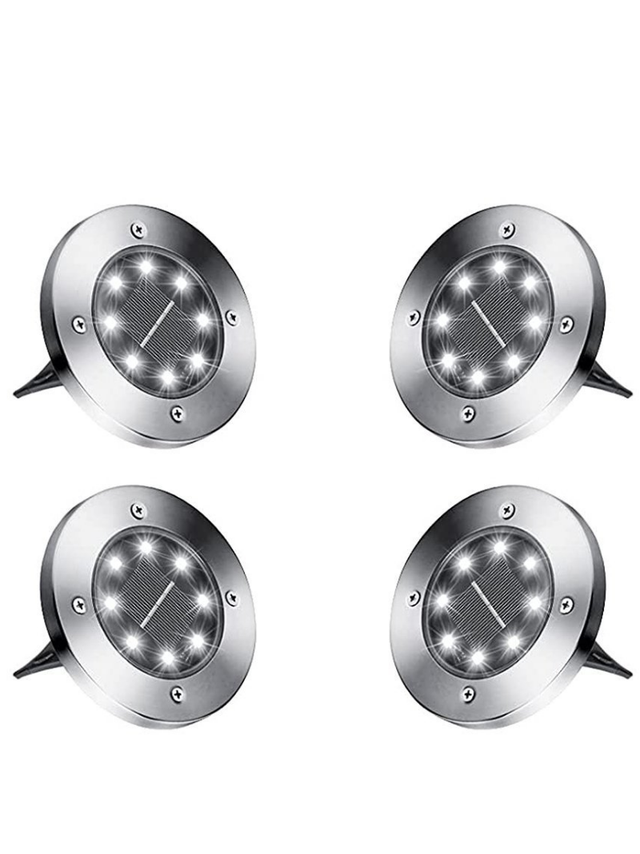 4x lampki solarne gruntowe led