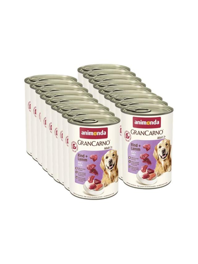 ANIMONDA GranCarno Adult Dog smak: Wołowina + jagnięcina 18x400g