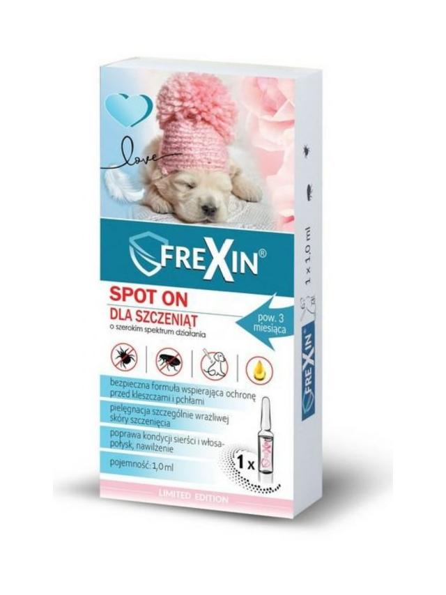 FREXIN Krople przeciw ektopasożytom dla szczeniąt 1ml
