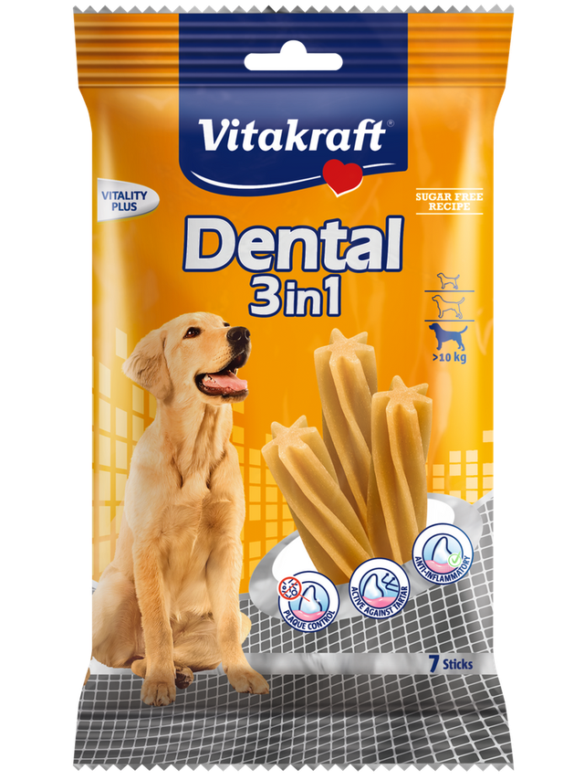 Vitakraft Dental Sticks M 7szt, ponad 10kg