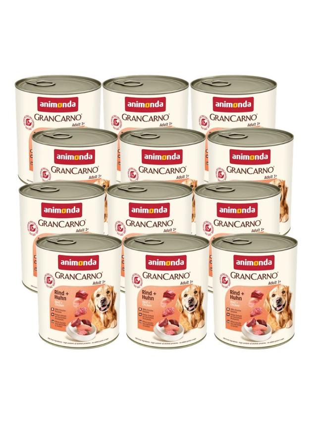 ANIMONDA GranCarno Adult Dog smak: Wołowina + kurczak  12 x 800g
