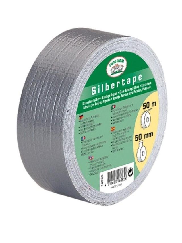 Kerbl Bandaż Silbertape do racic i kopyt, 50 m x 50 mm, srebrny