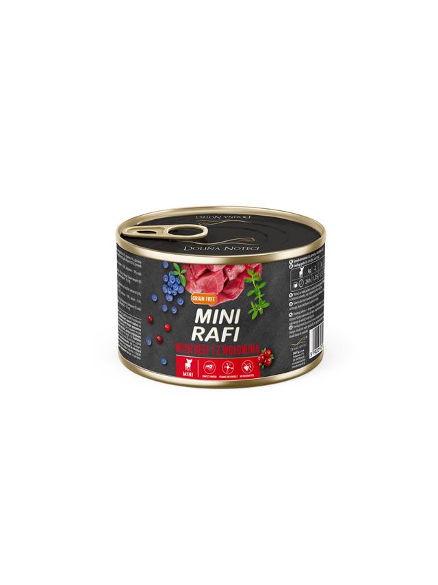 DOLINA NOTECI Mini Rafi z wołowiną 185g