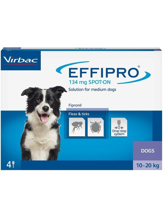 EFFIPRO  Spot-On pies M 10-20 kg (pipeta 4 x 1,34ml)