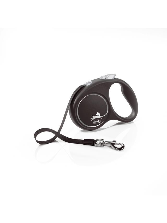 FLEXI Smycz oryginalna Black Design czarna L - 5m do 50kg - taśma
