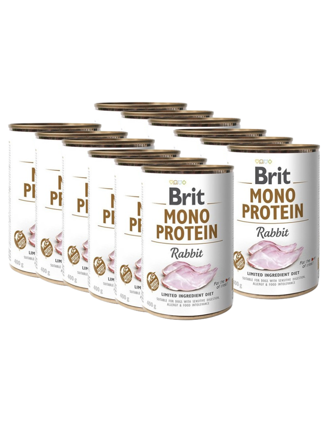 BRIT MONO PROTEIN RABBIT 12x400g