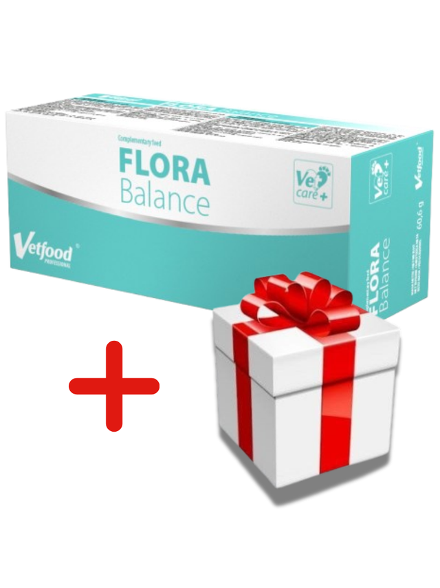 VETFOOD FLORA Balance 120 caps + NIESPODZIANKA DLA KOTA GRATIS!!