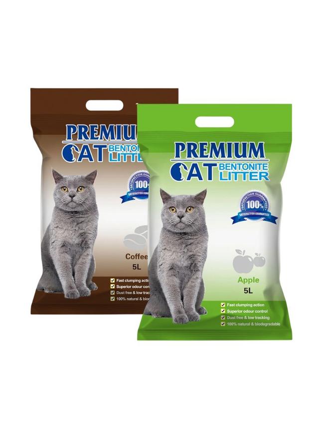 Premium Cat Żwirek Bentonitowy Zbrylający - Mix 2x5L