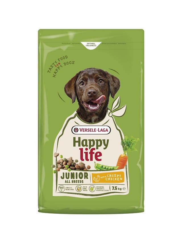 VERSELE-LAGA Happy Life Junior Chicken 7,5kg - karma dla szczeniąt i młodych psów z drobiem