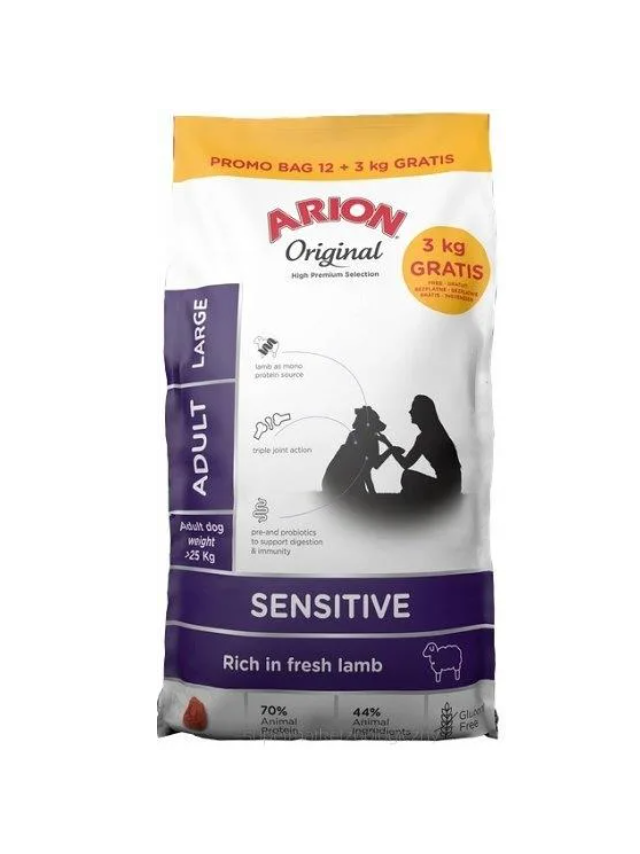 ARION Original Sensitive Adult Large  12+3kg