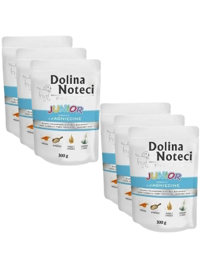Dolina Noteci PREMIUM Junior bogata w jagnięcinę 6 x 300g
