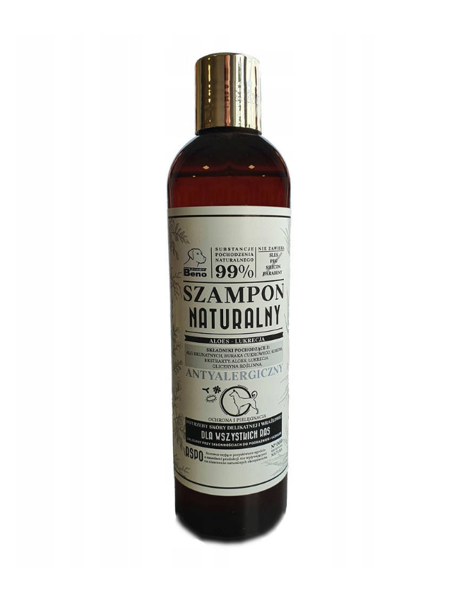 SUPER BENO Szampon naturalny dla psa ANTYALERGICZNY 300ml