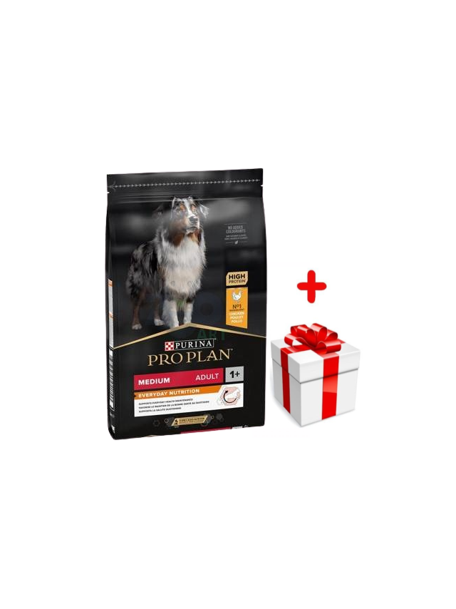 Purina Pro Plan Medium Adult Optibalance, kurczak i ryż 14kg  + niespodzianka dla psa GRATIS!