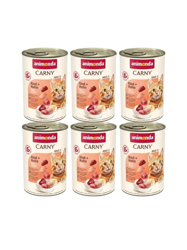 ANIMONDA Cat Carny Adult smak: wołowina i kurczak 6 x 400g