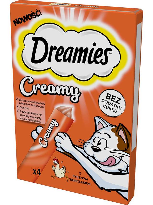 DREAMIES Creamy  Kurczak 4x10g