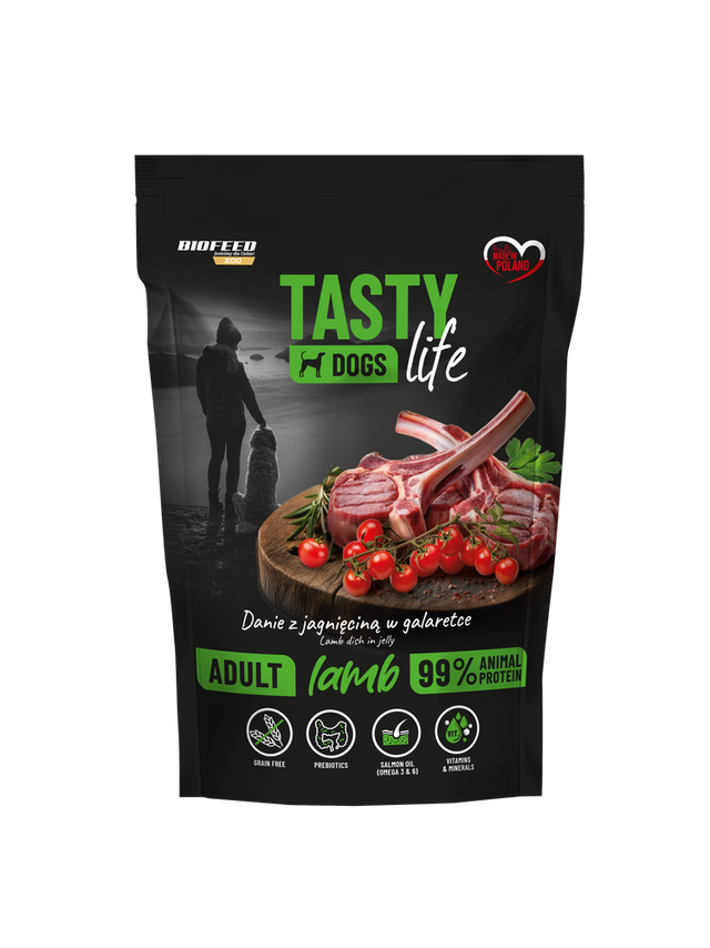 Tasty Dogs Life Danie z jagnięciną w galaretce 500g