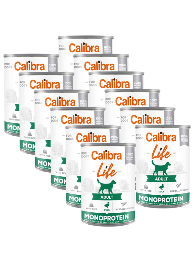 CALIBRA Dog Life Adult Duck with Rice 12x400g