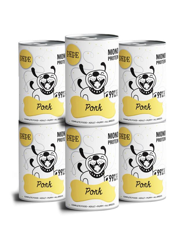 PEPE MONO PROTEIN Pork (wieprzowina) 6x400g