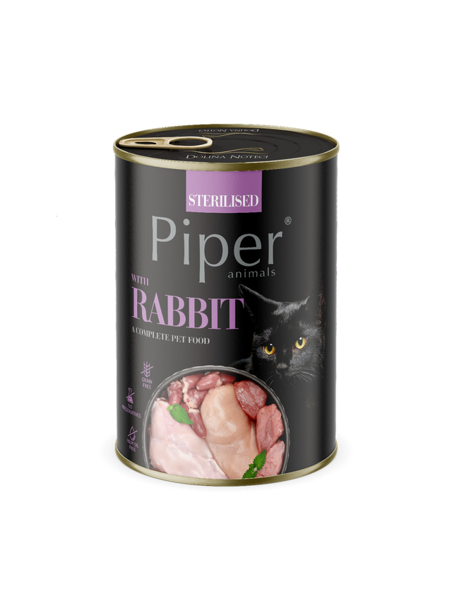 DOLINA NOTECI Piper dla kotów sterilizowanych z królikiem 400g