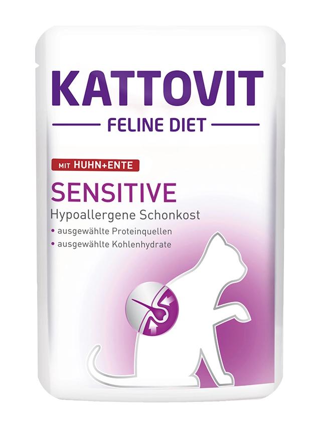 Kattovit Sensitive kurczak+kaczka 85g saszetka