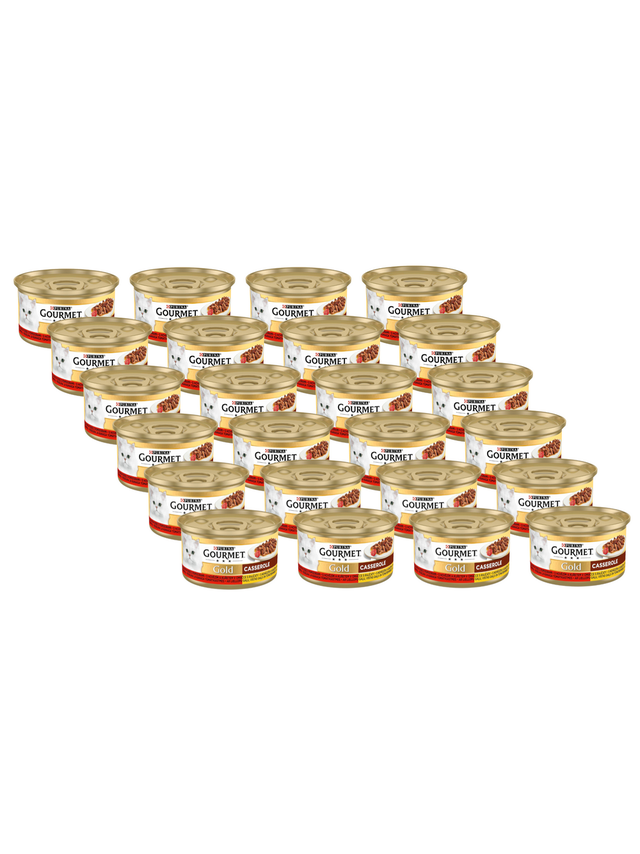 Purina Gourmet Gold z wołowiną i kurczakiem w sosie z pomidorami 24x85g