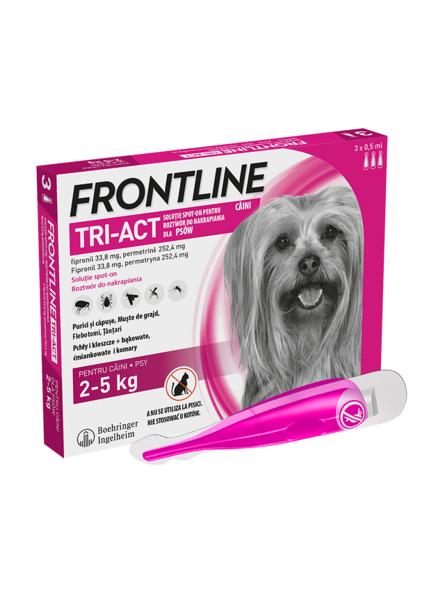 FRONTLINE Tri-Act  XS 2-5kg (pipeta 3 x 0,5ml)