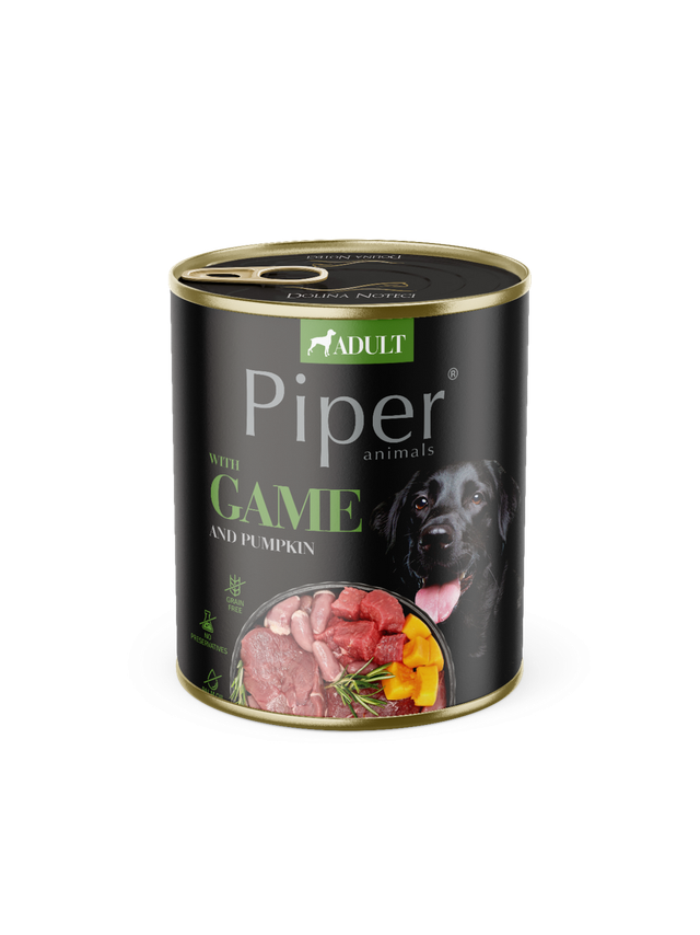 DOLINA NOTECI Piper dla psa z dziczyzną i dynią 800g