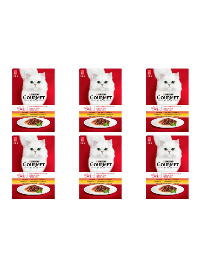 GOURMET mon Petit Pokarm dla kotów - MIX Drobiowy 72x50g